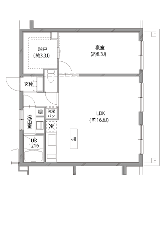 D'-TYPEの間取り図